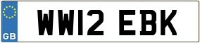 Trailer License Plate